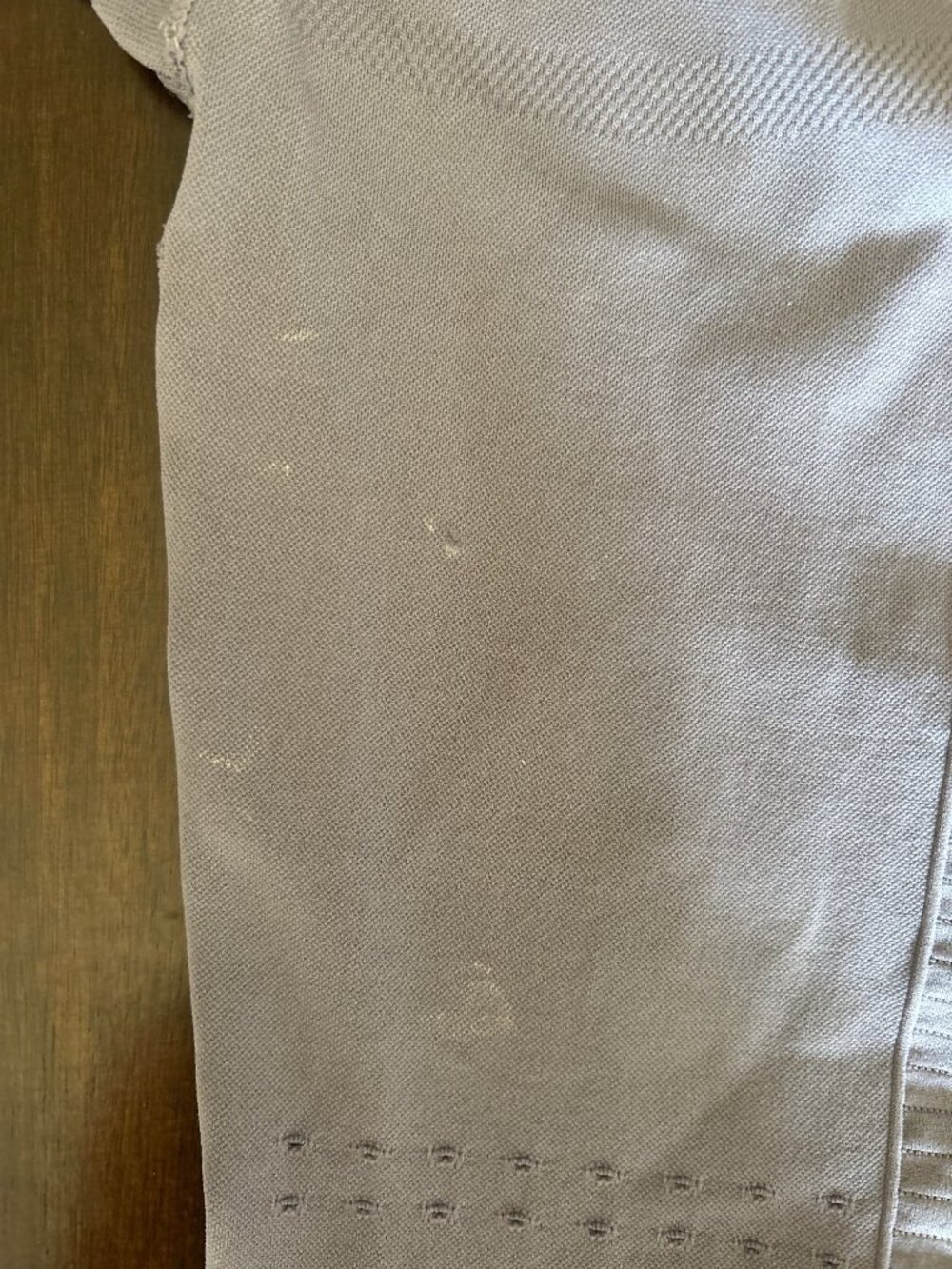 Gymshark Womens Gray/Purple High-Waisted Seamless Ribbed Leggings  Eyelet XS - Picture 7 of 11